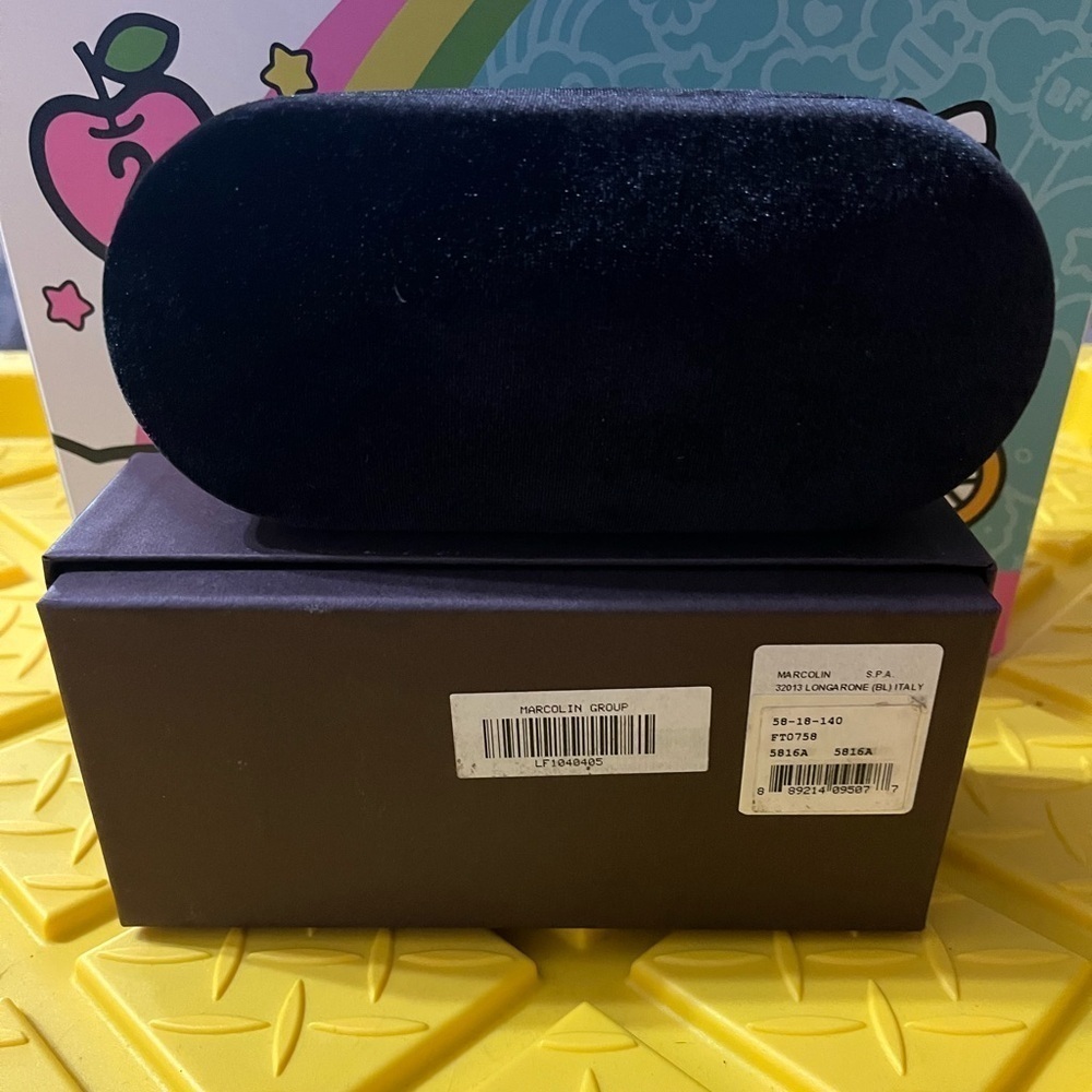 Tom Ford Dark Brown Velvet Eyewear Case - Picture 2 of 4